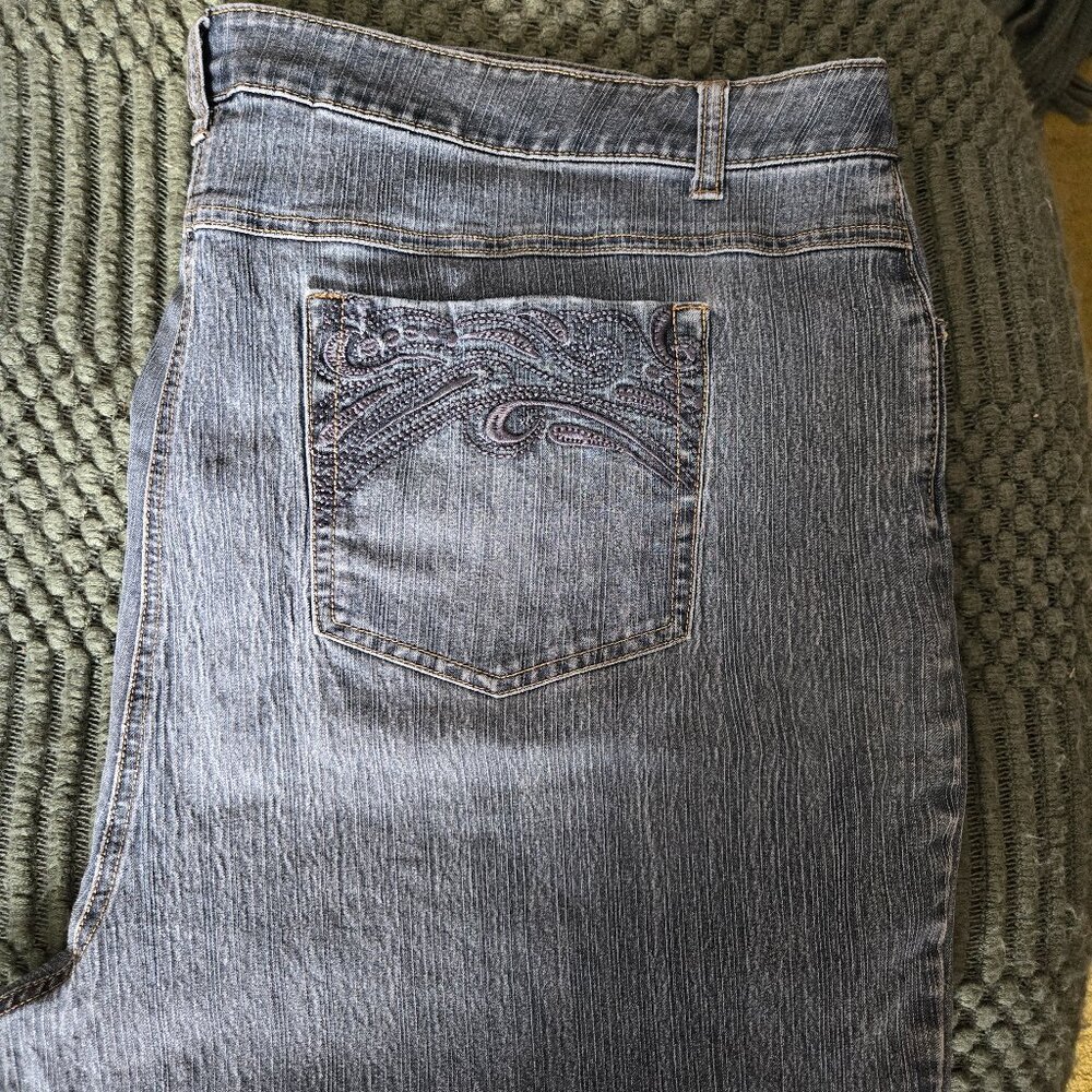 Penningtons Chicago Fit 5-Pocket Grey Denim Jeans (26W)